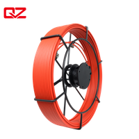 5.3mm Fiberglass Push Rod With Camera Head For Sewer Pipe Inspection Cameras I QYTeco 